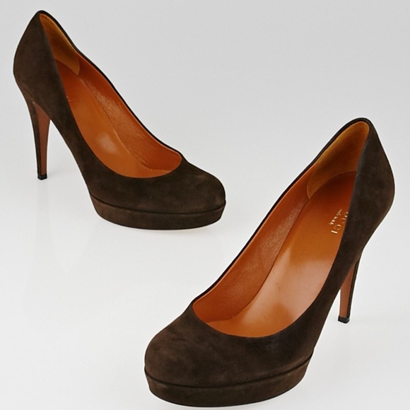 Gucci - Betty Mid-Platform Pump Brown Suede - Picture 3 of 6